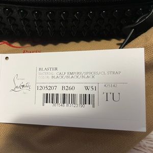 christian louboutin blaster bag
